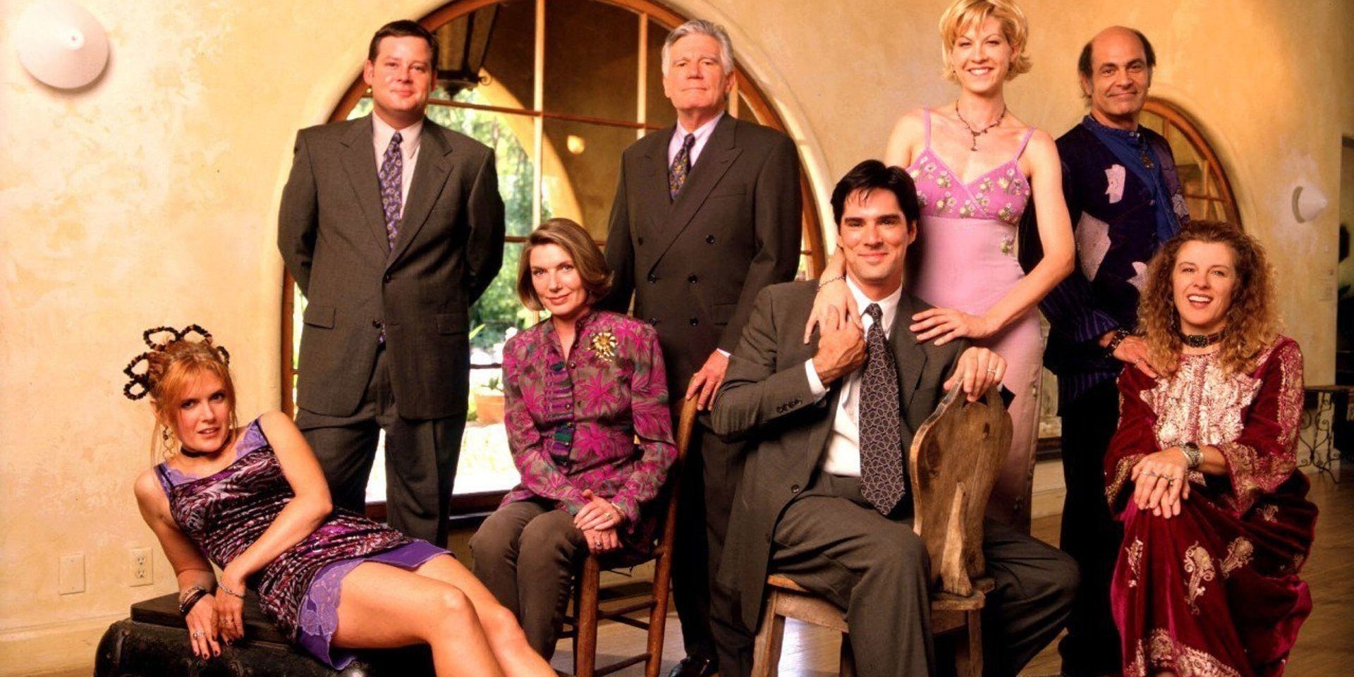 The main cast of Dharma & Greg.