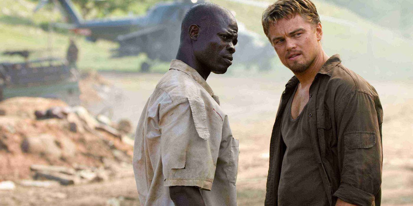 Djimon Hounsou and Leonardo DiCaprio in Blood Diamond