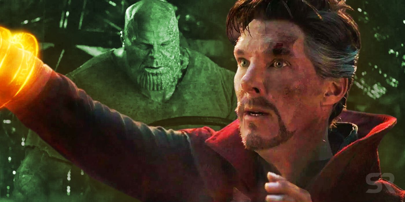 Doctor Strange and Thanos in Avengers Endgame