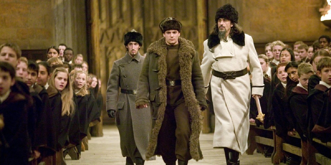 Durmstrang Students enter Hogwarts