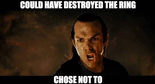 Lord Of The Rings 10 Hilarious Fellowship Of The Ring Logic Memes