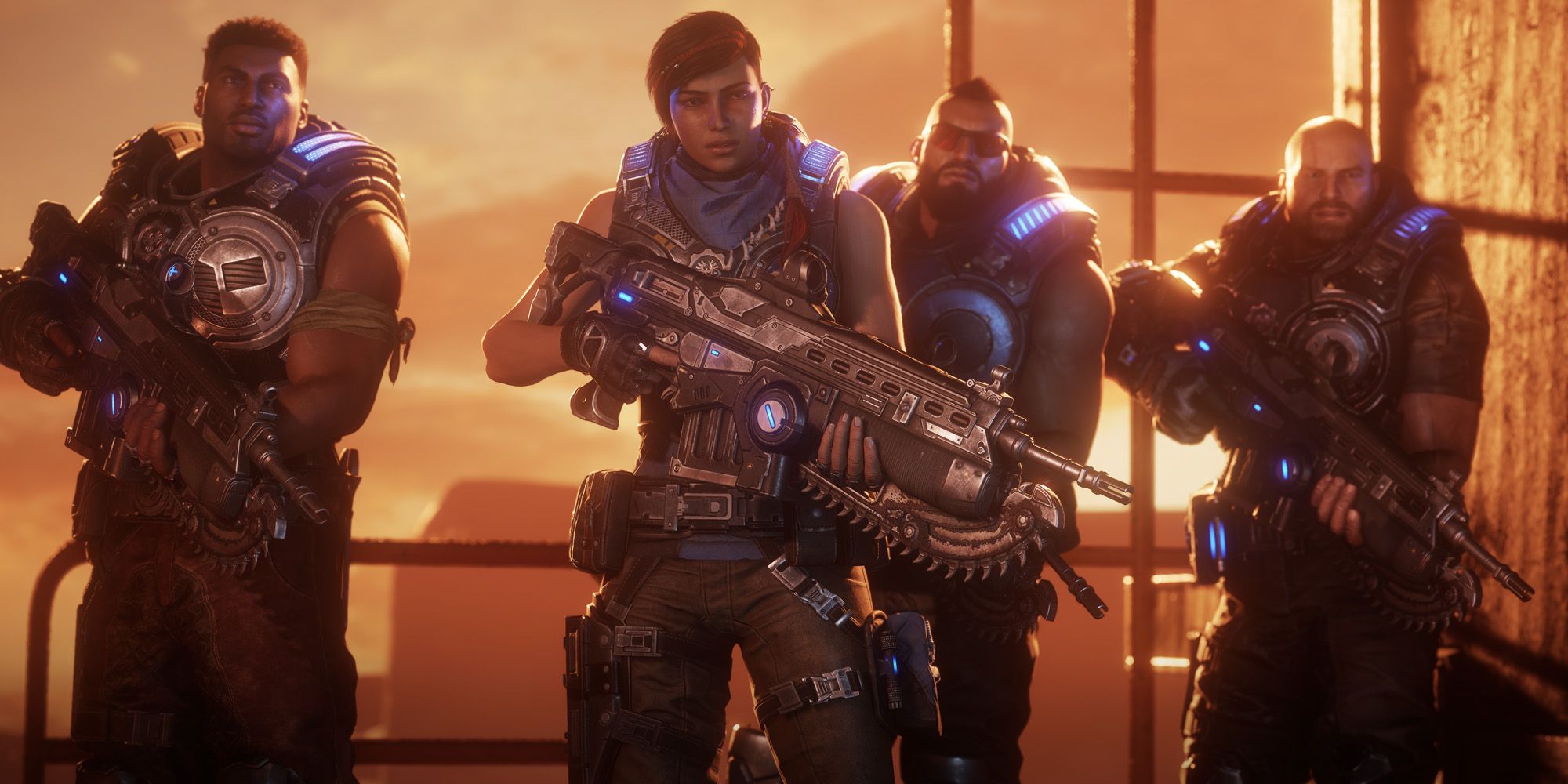 Some soldiers in Gears 5