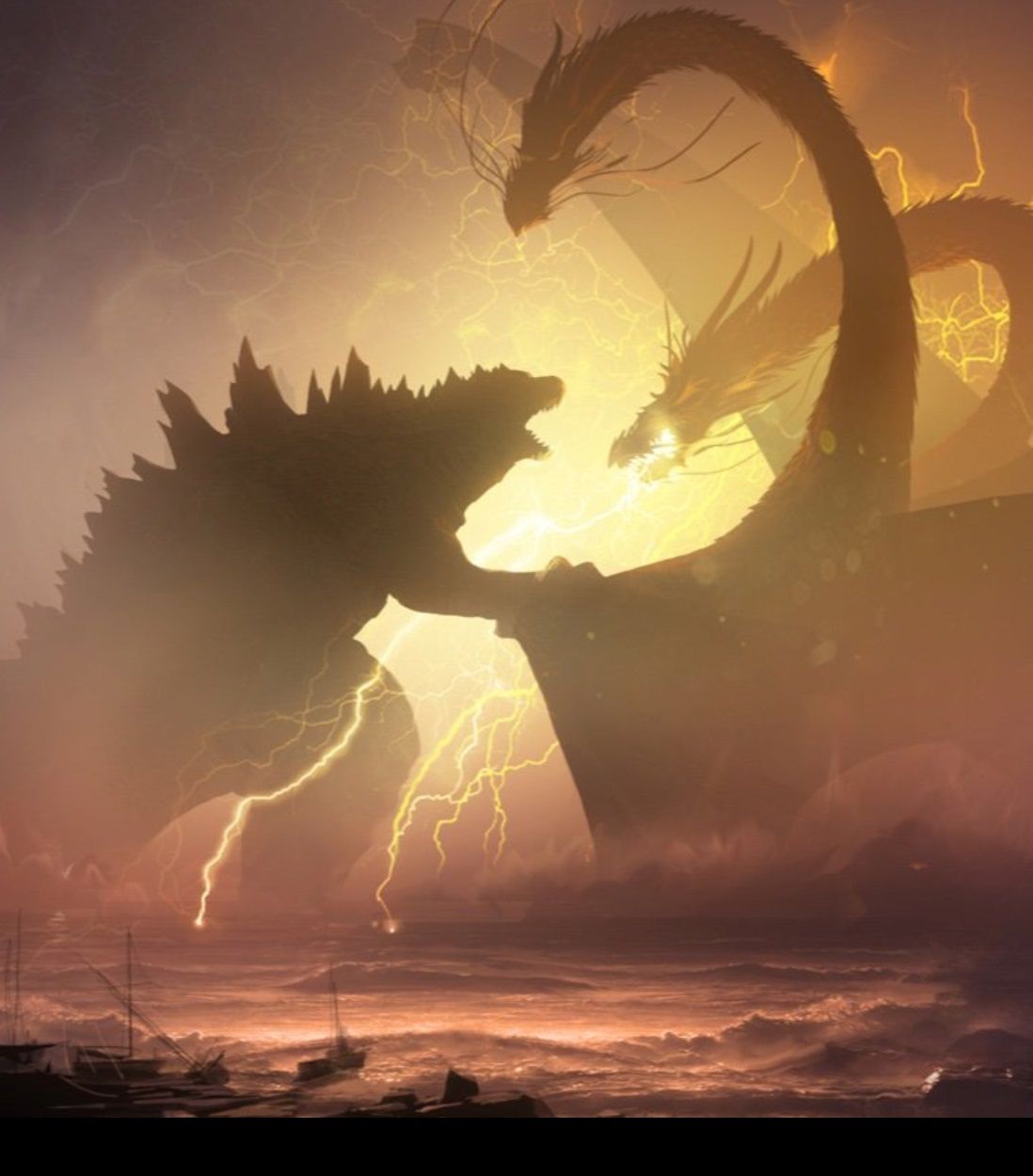 Godzilla King of the Monsters Ghidorah Concept Art Vertical TLDR