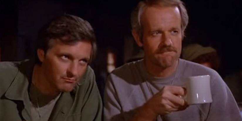 Hawkeye and BJ playing faces