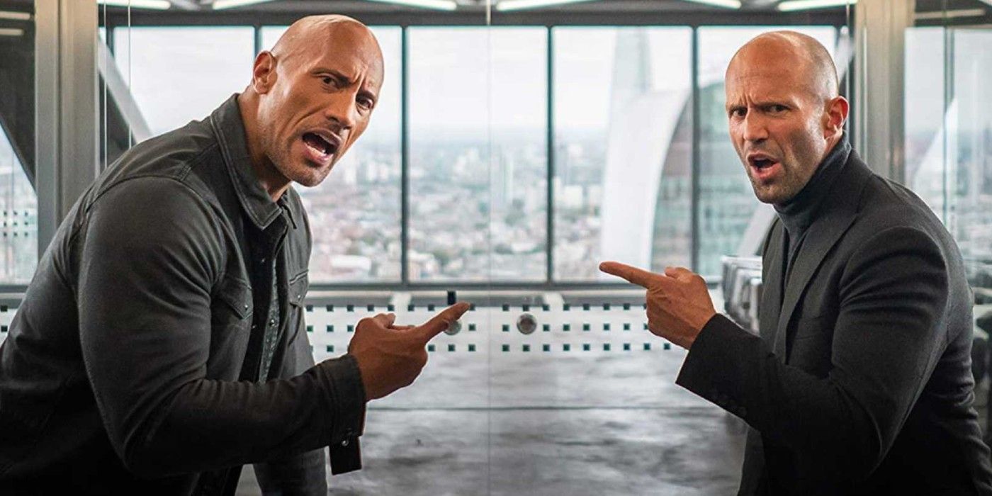 Hobbs and Shaw tear into each other after learning they'll be working together again in Hobbs & Shaw