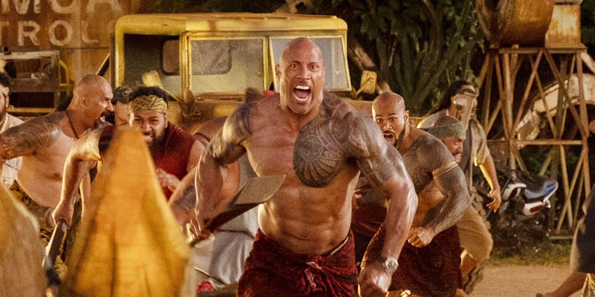 Hobbs and Shaw Samoa Fight