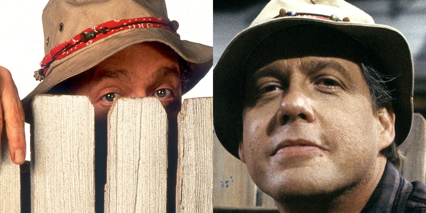 Split image of Wilson and actor Earl Hindman from Home Improvement