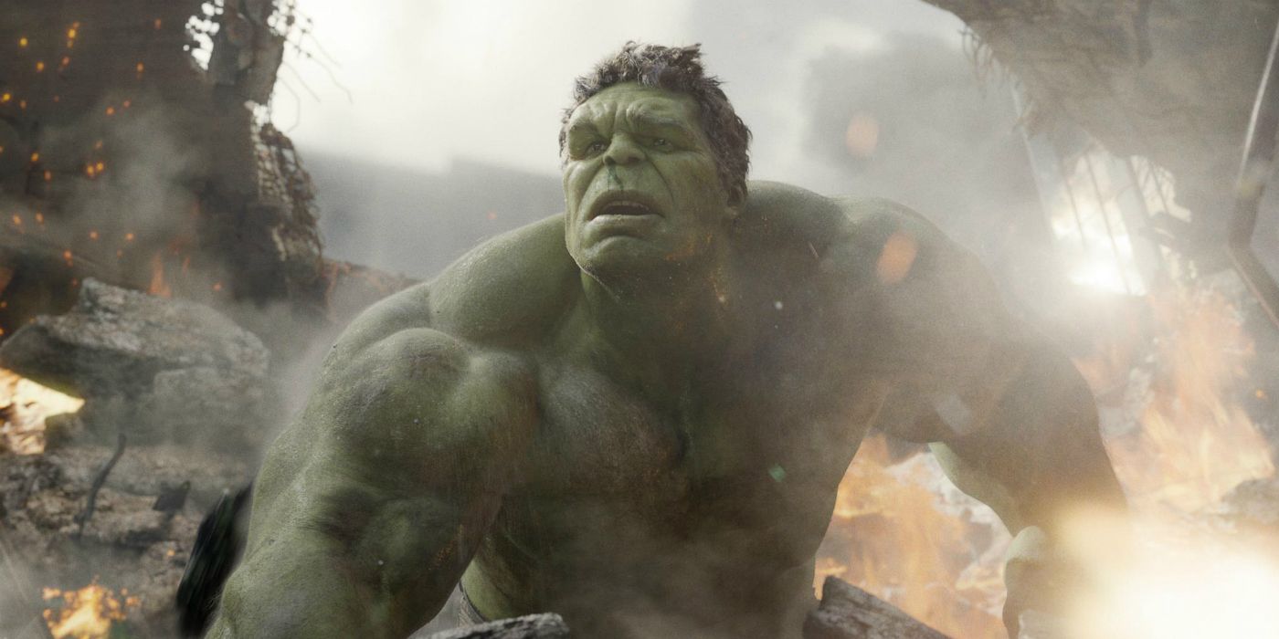 Hulk fighting in the Battle of New York in The Avengers