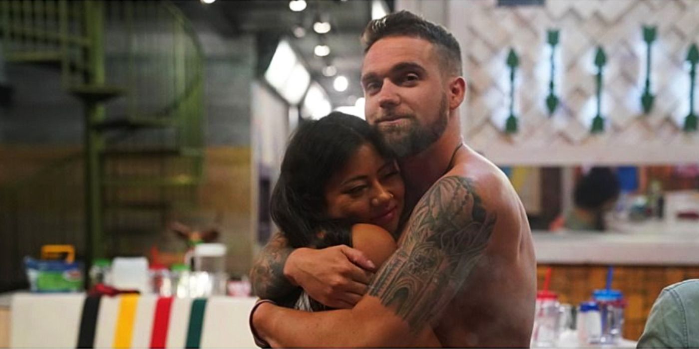 Isabella Wang and Nick hug on Big Brother