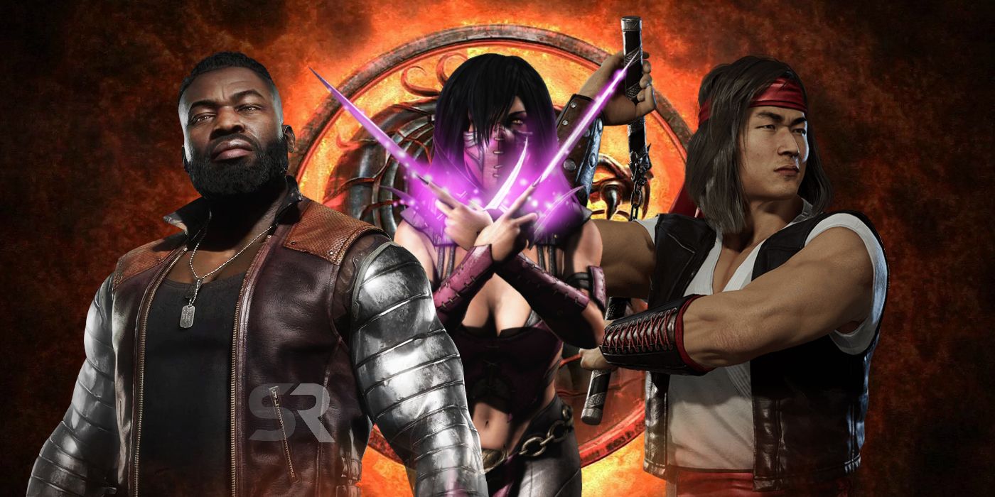 Jax Briggs Mileena and Liu Kang in Mortal Kombat