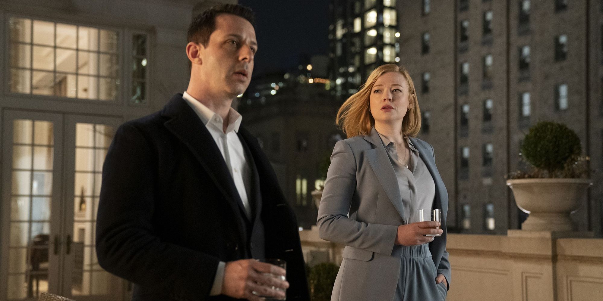Jeremy Strong and Sarah Snook in Succession Season 2 HBI