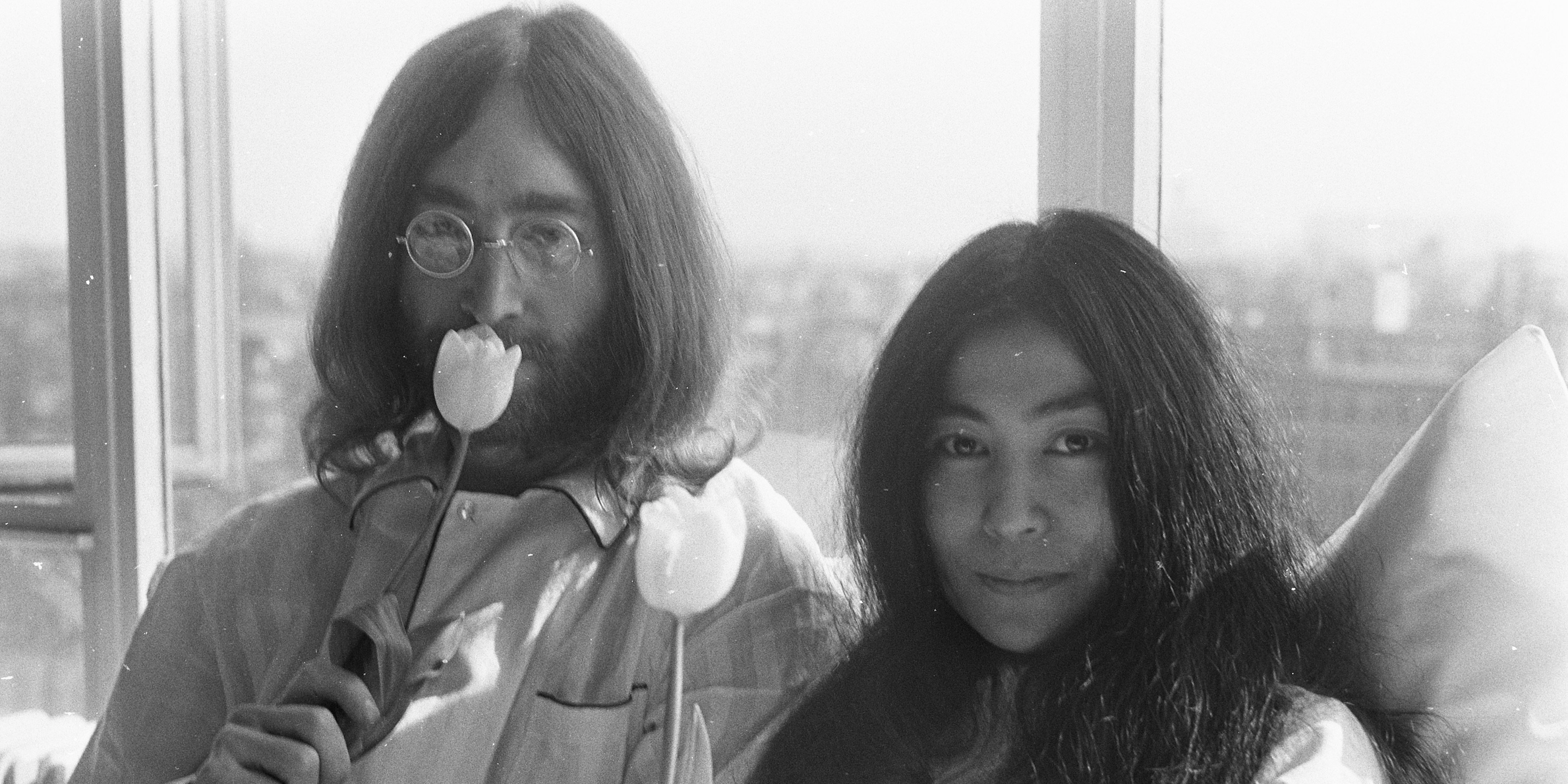 John Lennon Yoko Ono Labeled for Reuse