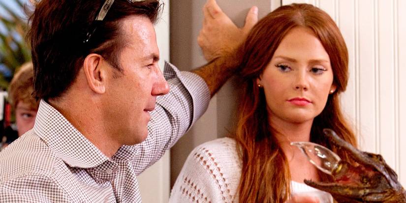 Kathryn Dennis and Thomas Ravenel standing close together in Southern Charm