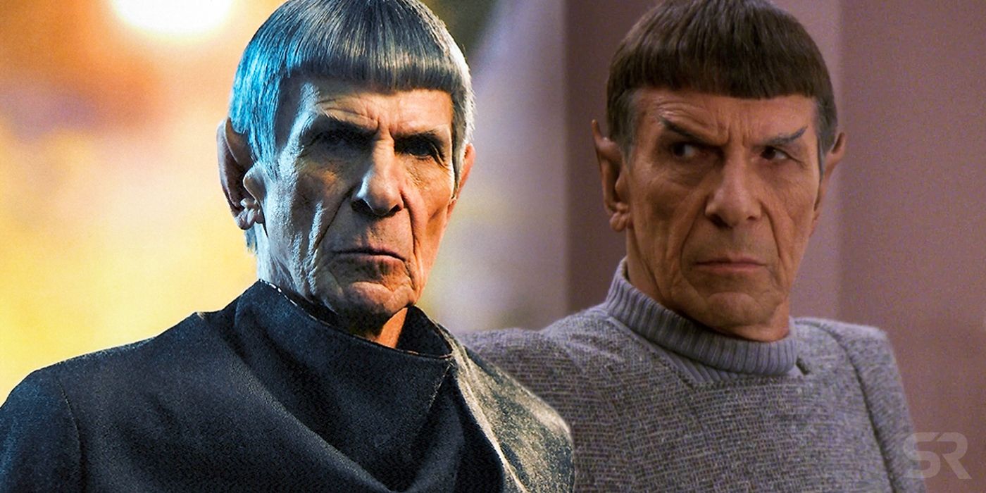Leonard Nimoy as Spock in Star Trek 2009 and The Next Generation