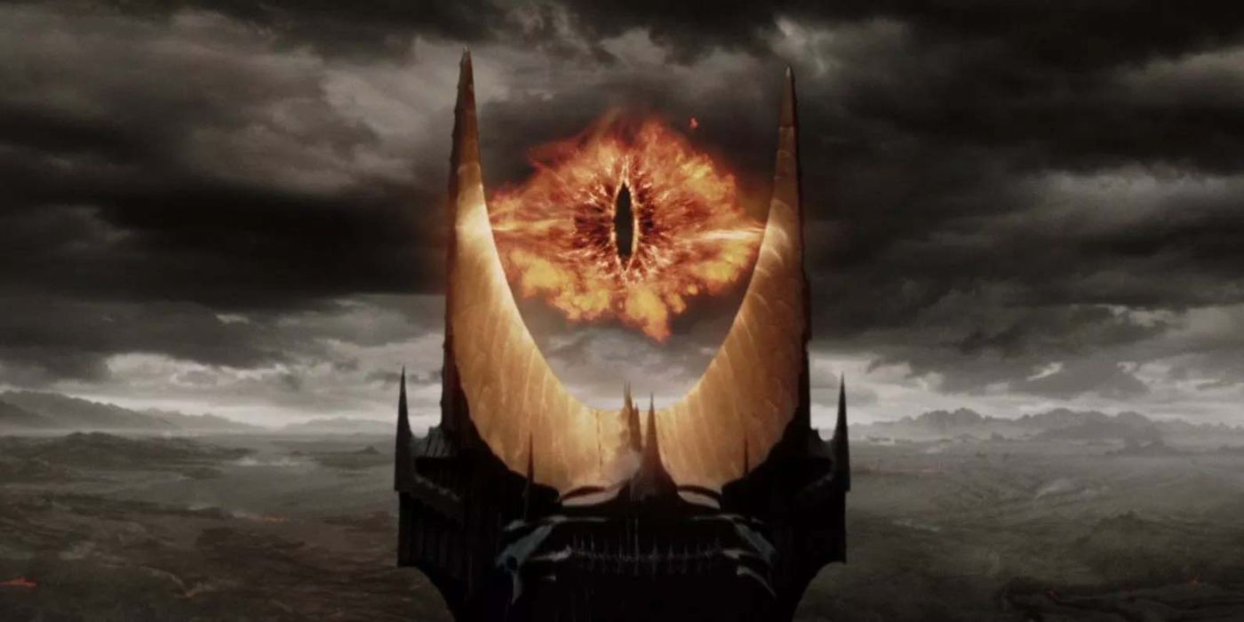 The Eye of Sauron Mordor as seen from afar in Lord of the Rings 