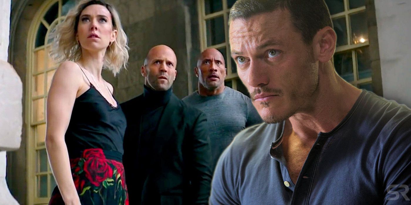 Luke Evans as Owen Shaw with Hobbs and Shaw