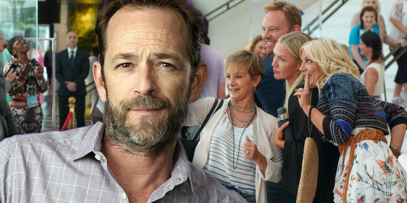 Luke Perry and BH90210 Cast