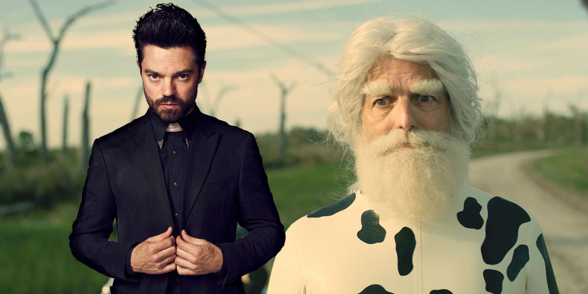 Mark Harelik as God and Dominic Cooper as Jesse in Preacher