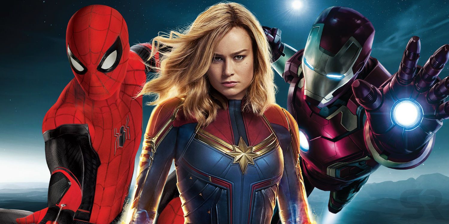 Marvel Studios' D23 banner features Spider-Man, Captain Marvel and Iron Man