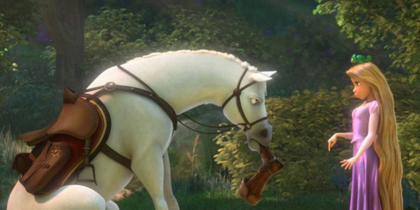 Maximus With Rapunzel In Tangled