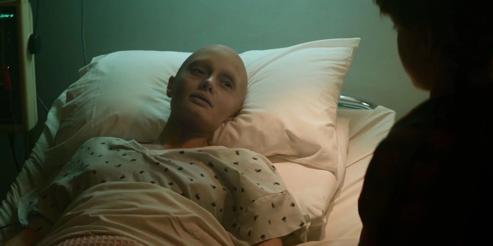 Meredith Quill on her death bed in Guardians of the Galaxy