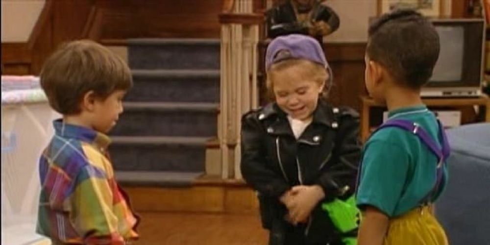 Michelle Tanner pretending to be a boy in Full House