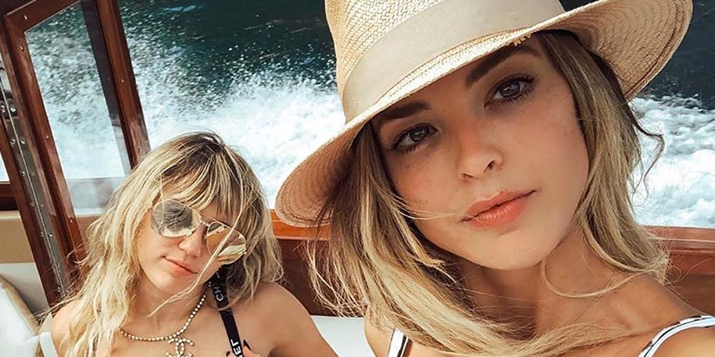 Miley Cyrus and Kaitlynn Carter