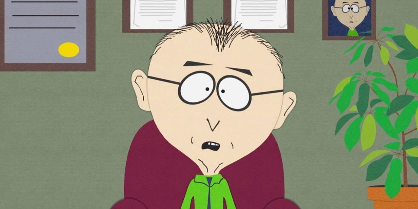 Mr. Mackey looks on in South Park