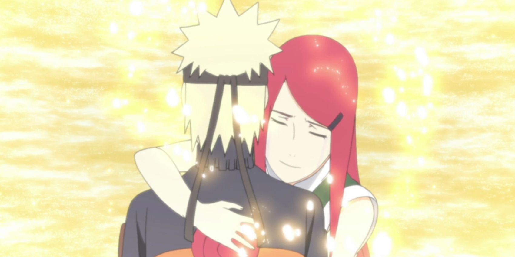 Kushina abraça Naruto em Naruto Shippuden Obrigado Episódio 249