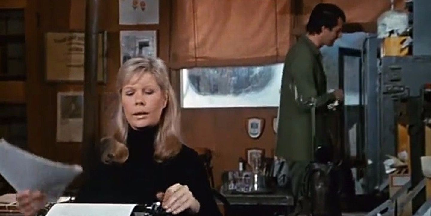 Margaret sat down and Donald stood up in M*A*S*H