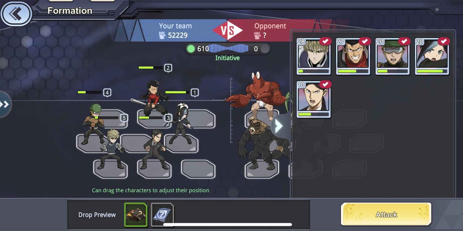 One Punch Man Road to Hero Character Formation