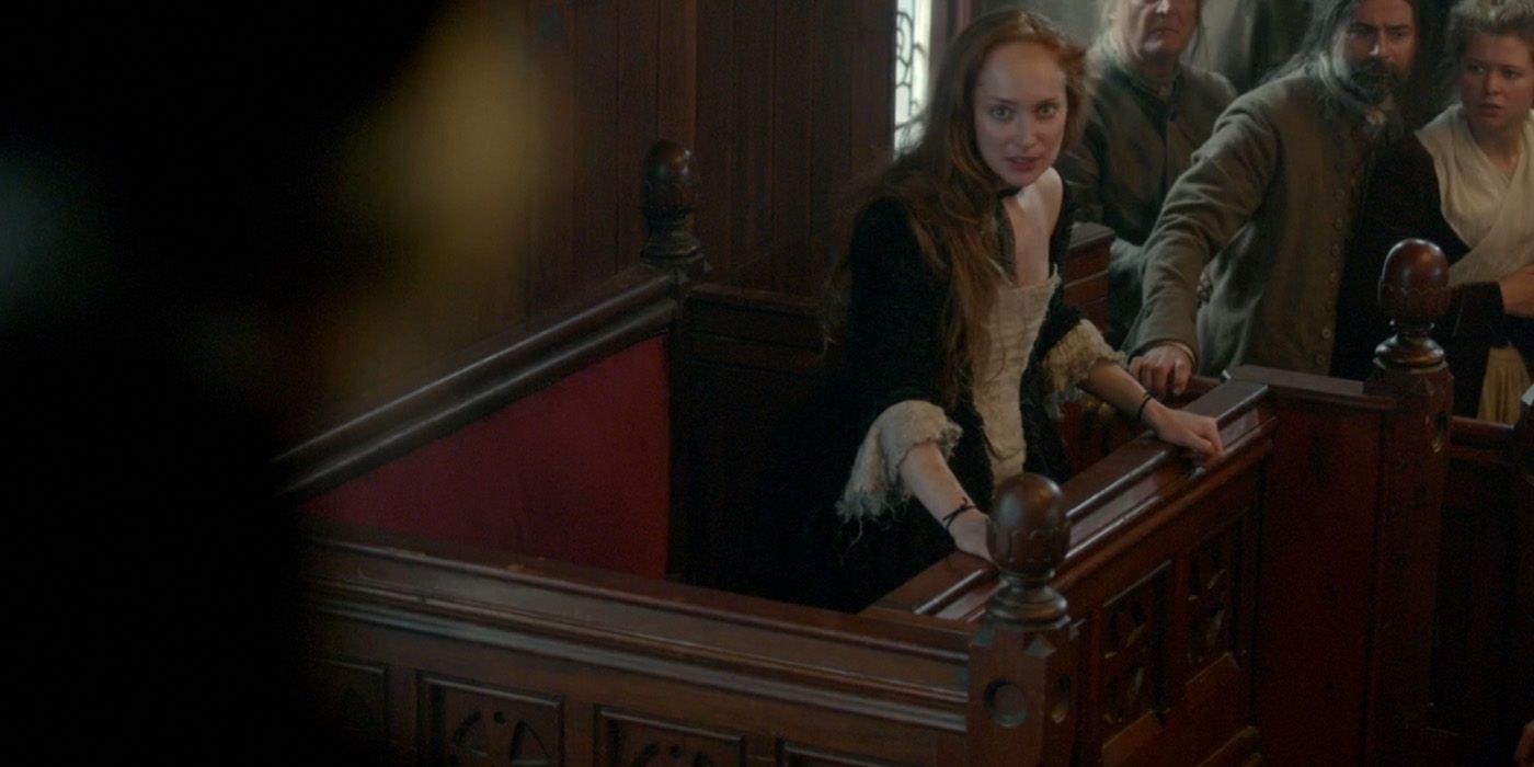 Image of Geillis Duncan in Witch Trial Outlander