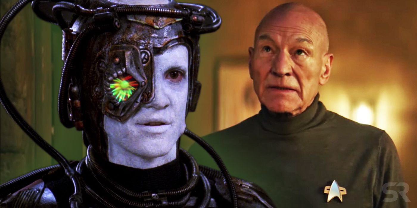 Patrick Stewart and Hugh Borg in Star Trek Picard