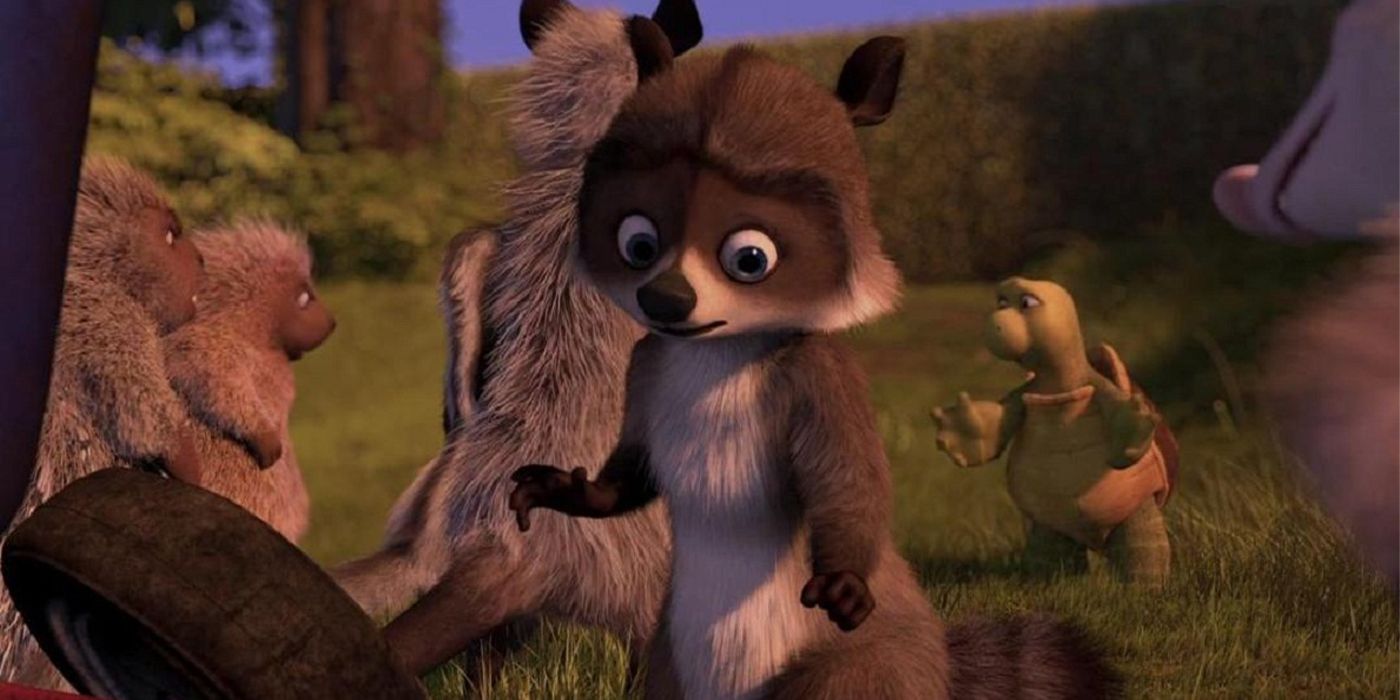 RJ looking confused in Over The Hedge