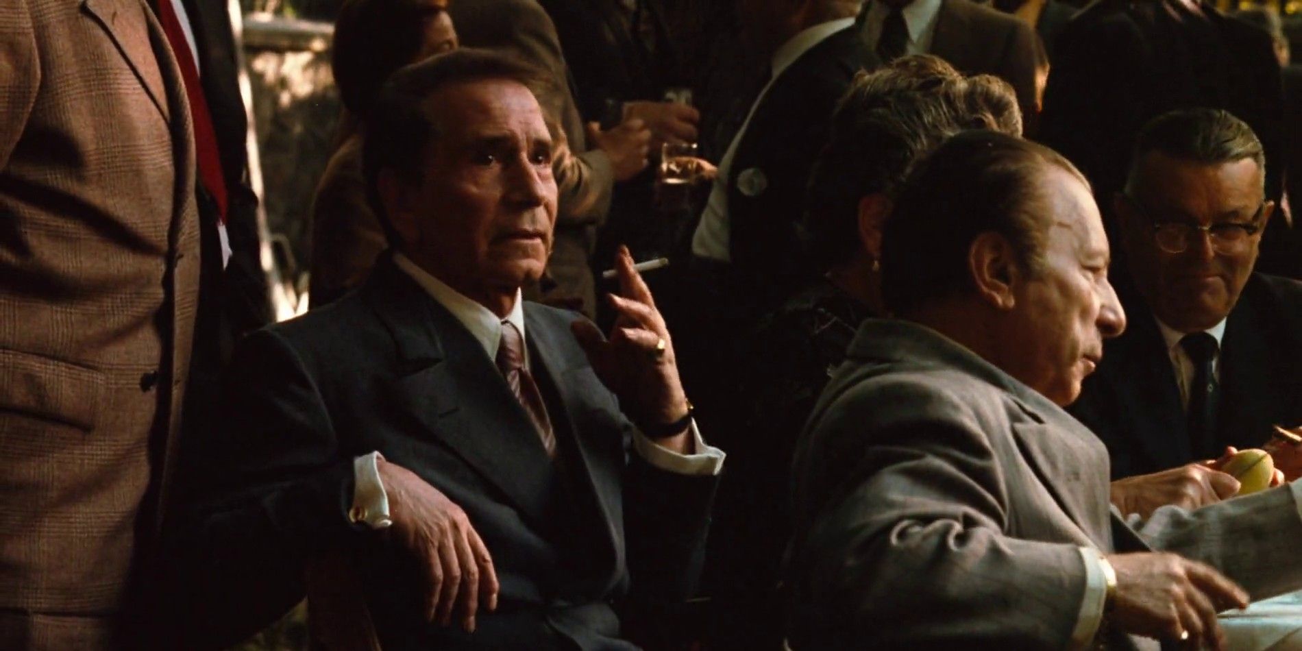 Barzini at a Commission meeting in The Godfather