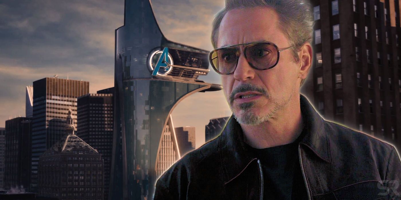 Robert Downey Jr as Tony Stark and Avengers Tower