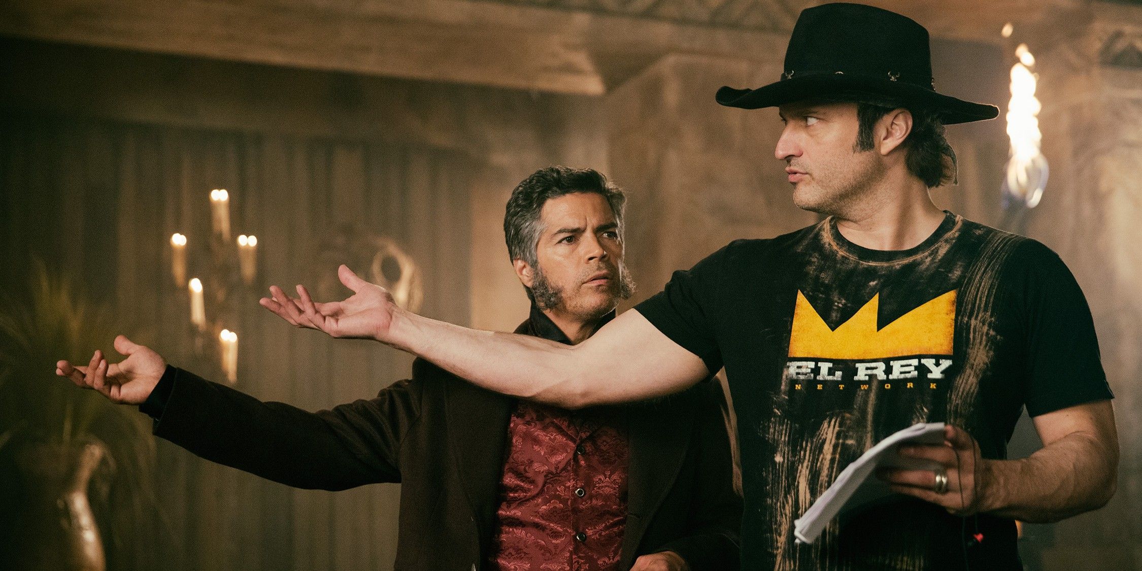 Robert Rodriguez and Esai Morales