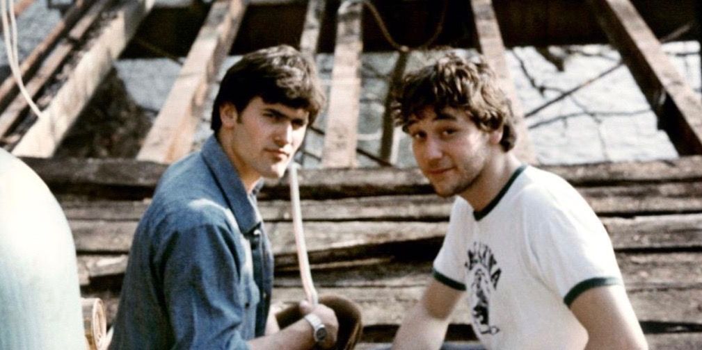 Sam Raimi and Bruce Campbell Filming The Evil Dead