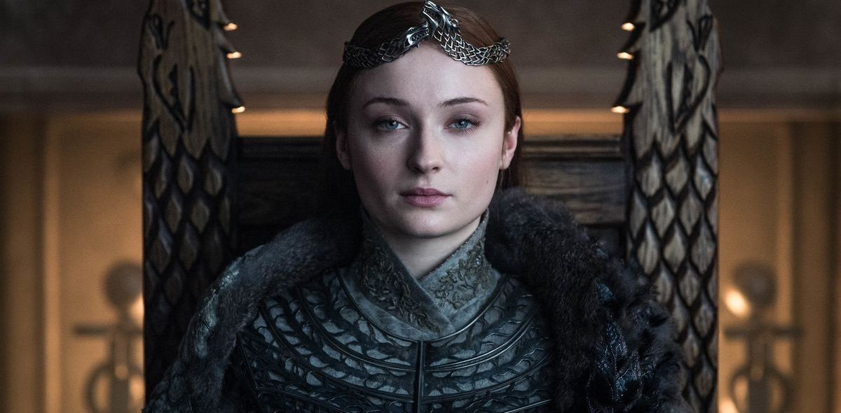 Sansa as Queen in the North in the Game of Thrones finale