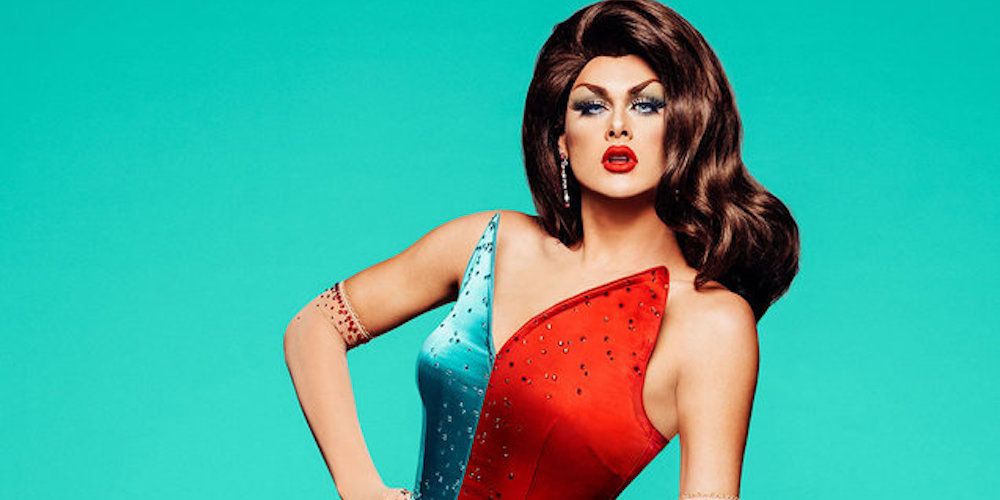 Scarley Envy poses for a promotional photo for season of RuPaul's Drag Race
