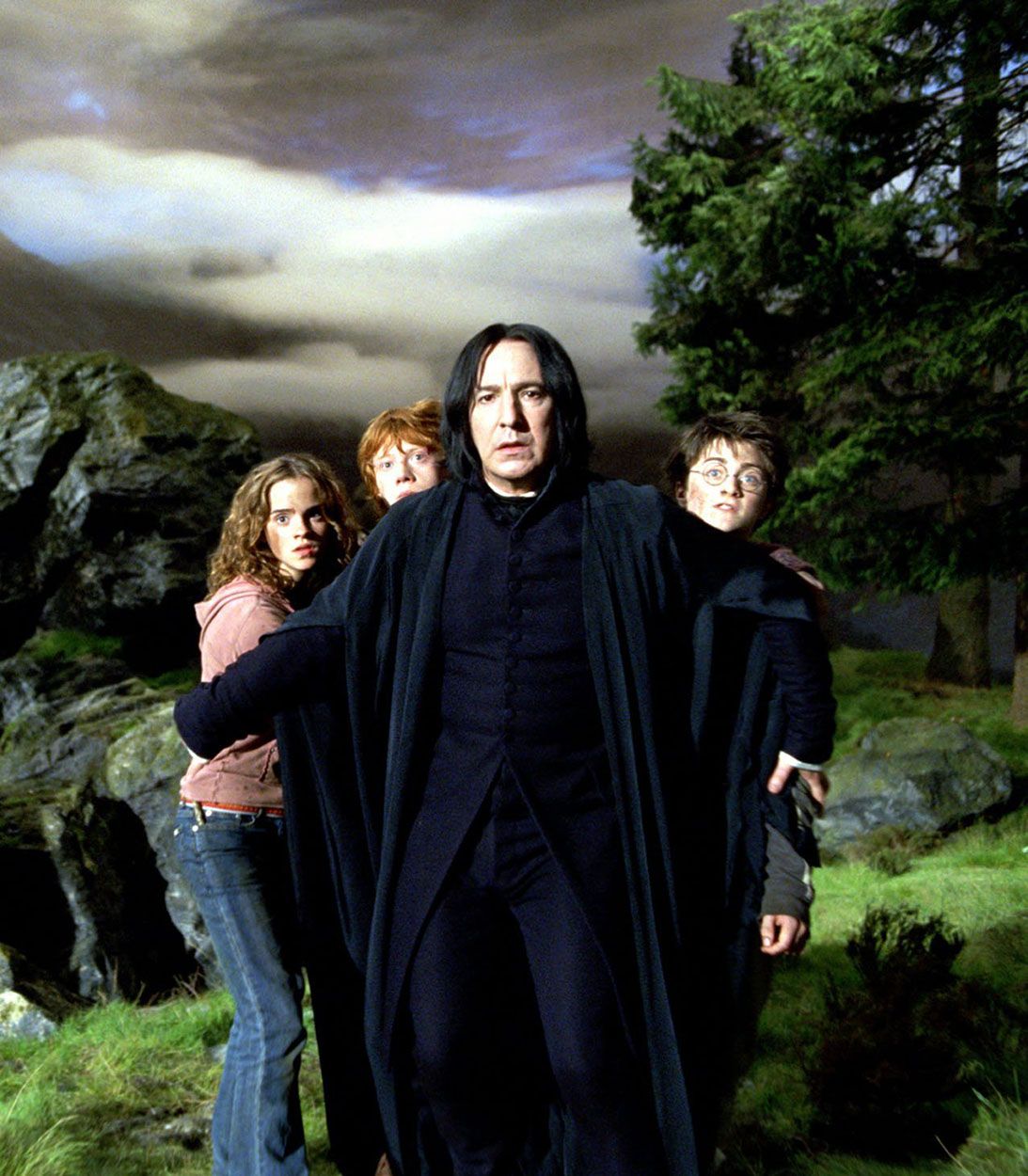 Harry Potter Hermione Ron Severus Snape vertical