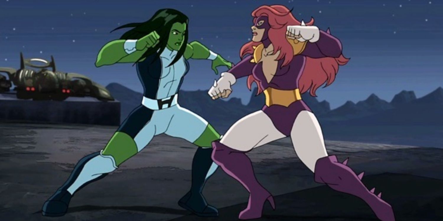 She-Hulk VS Titania In Animation