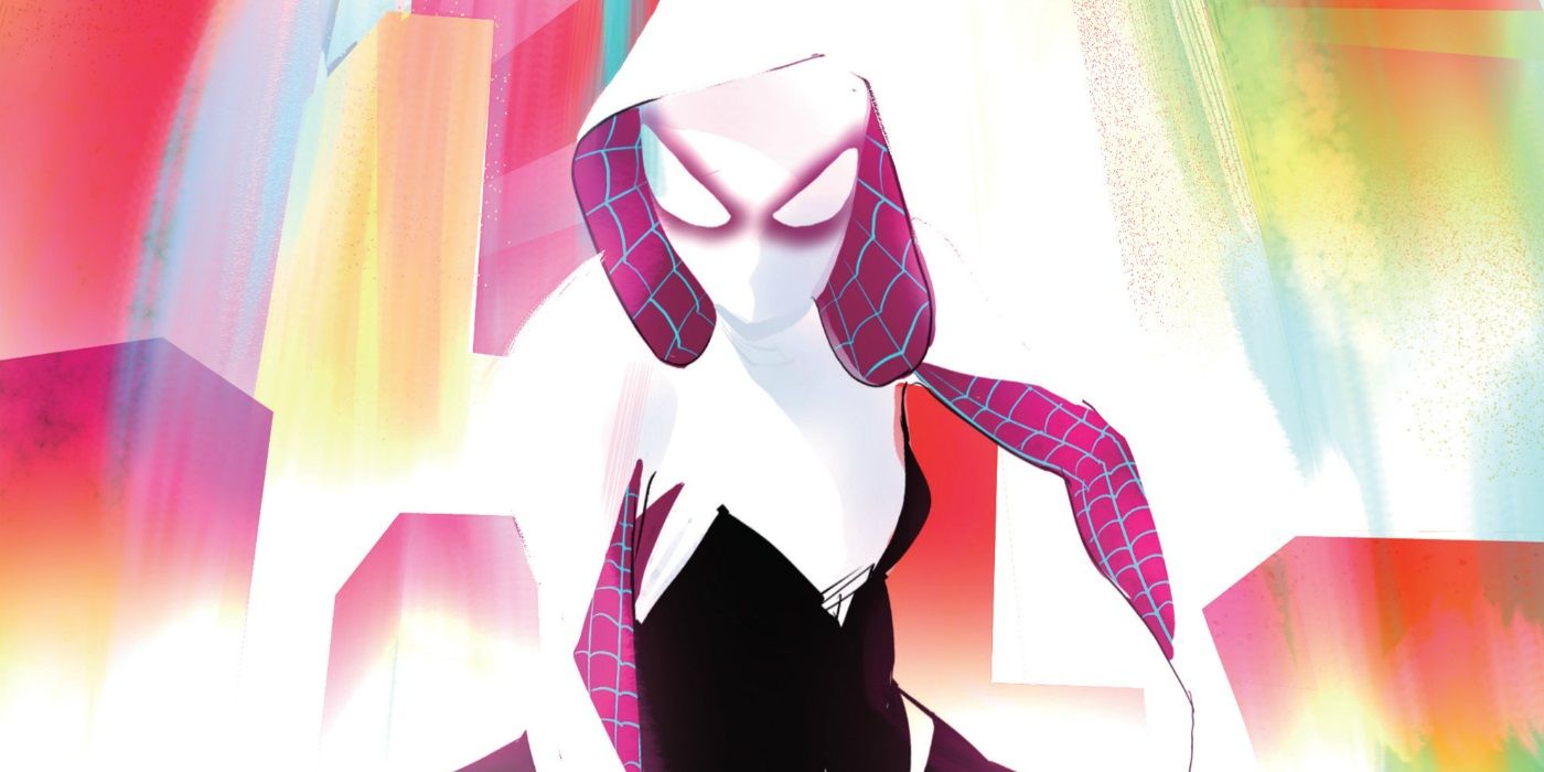 Spider-Gwen prepares to battle in Marvel Comics.