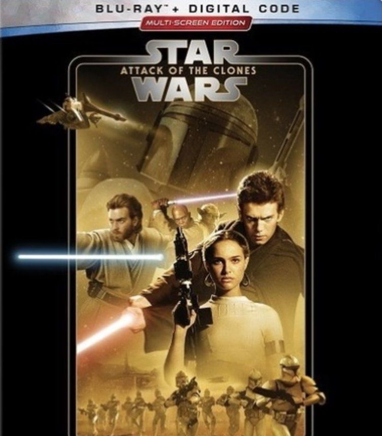 Star Wars Episode II Attack of the Clones Blu Ray Cover Cropped