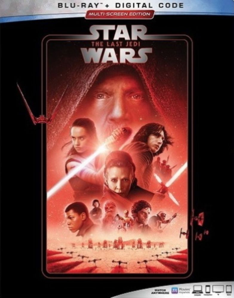 Star Wars The Last Jedi Blu Ray Cover