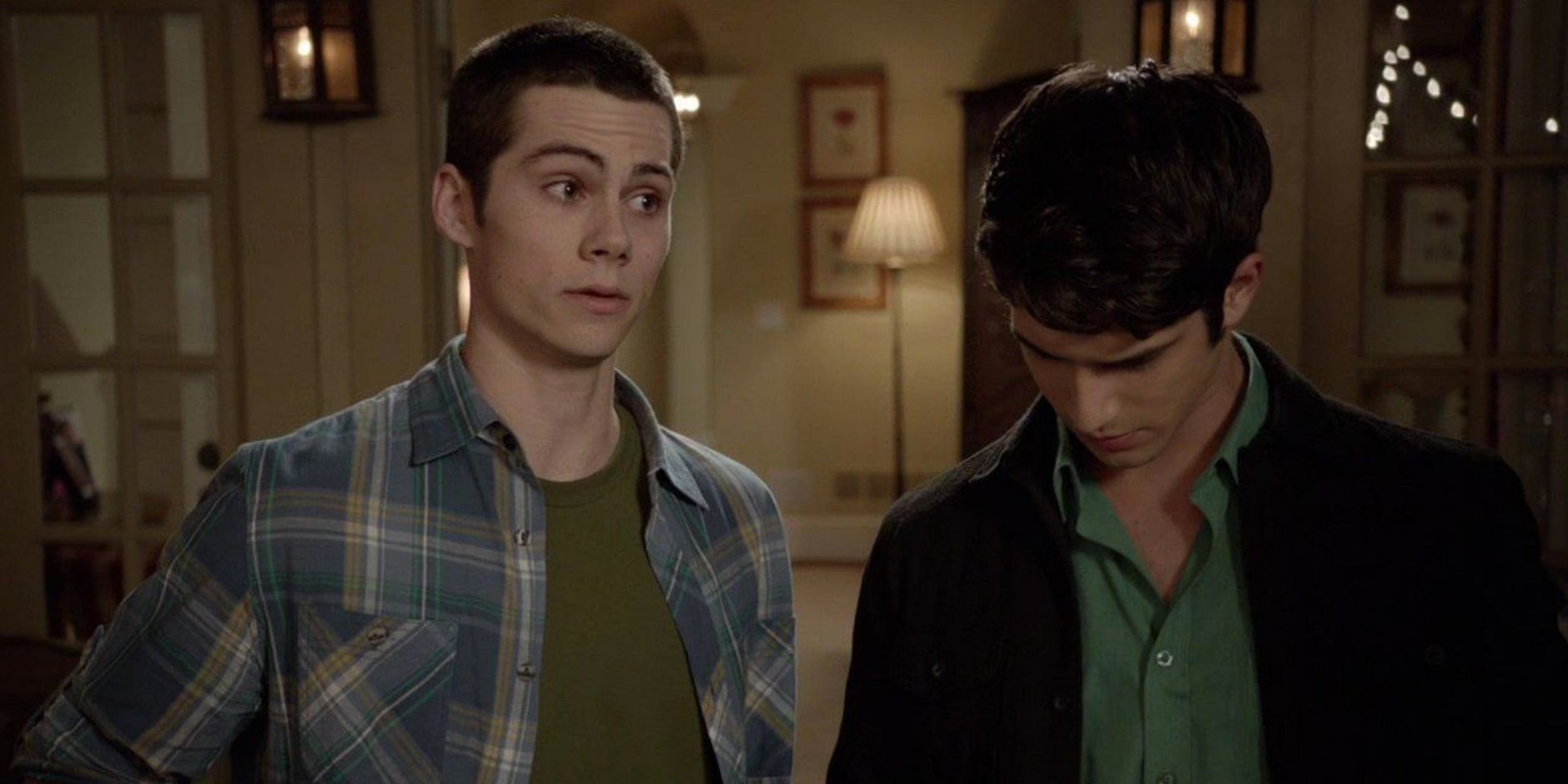 Stiles and Scott at a party
