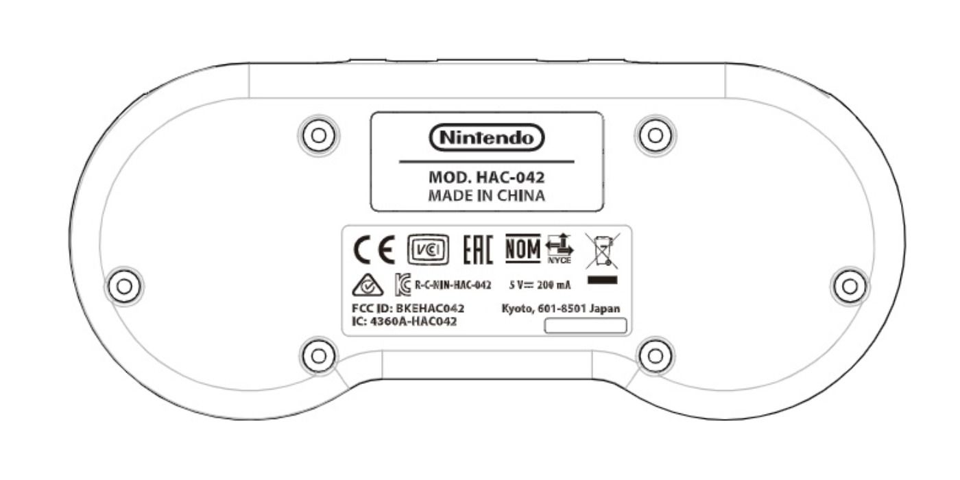 Super Nintendo Controller Patent Cover
