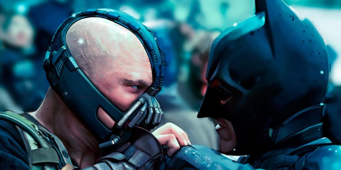 Batman vs Bane in The Dark Knight Rises