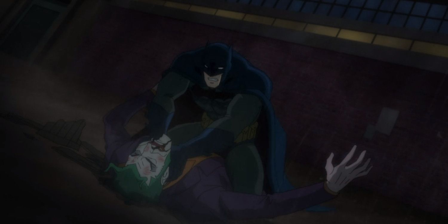 The Joker Fights Batman in Batman Hush animated movie