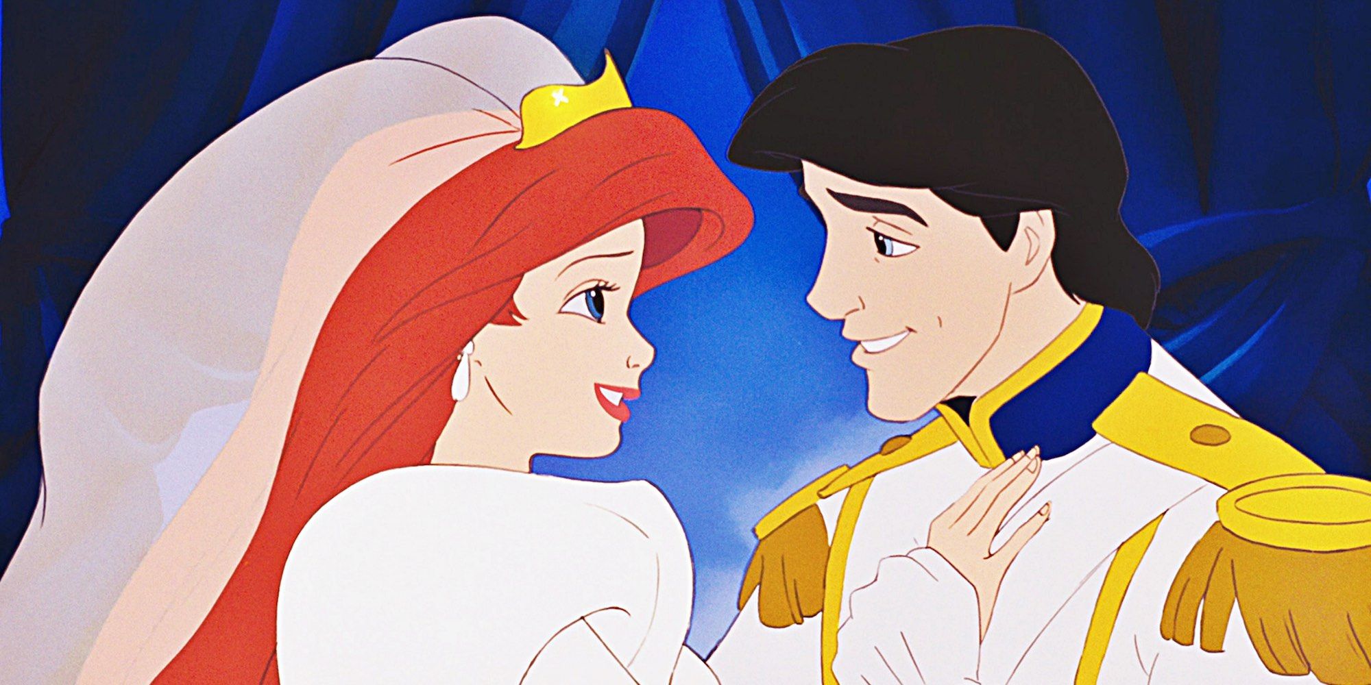 Ariel and Eric's wedding in Disney's The Little Mermaid animated movie